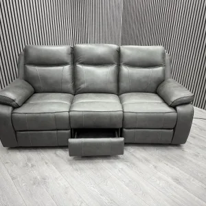 Vinson 3 Seater Sofa Electric Recliner/Headrest Bluetooth USB