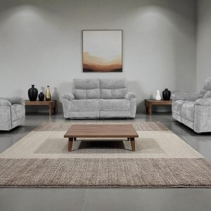 KLINT 3+2+1 SEATER SOFA SET ELECTRIC RECLINER GREY FABRIC (Copy)