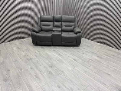 DFS 2 SEATER SOFA ELECTRIC RECLINER HEADREST USB + USB-C BLUETOOTH CUP HOLDER