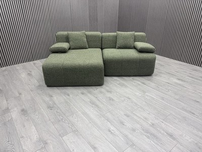 DFS ON CLOUD 9 MODUM EXPRESS 3 SEATER SOFA CHAISE GREEN
